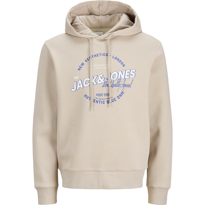 JACK & JONES Mikina krémová / modrá / biela 67335336