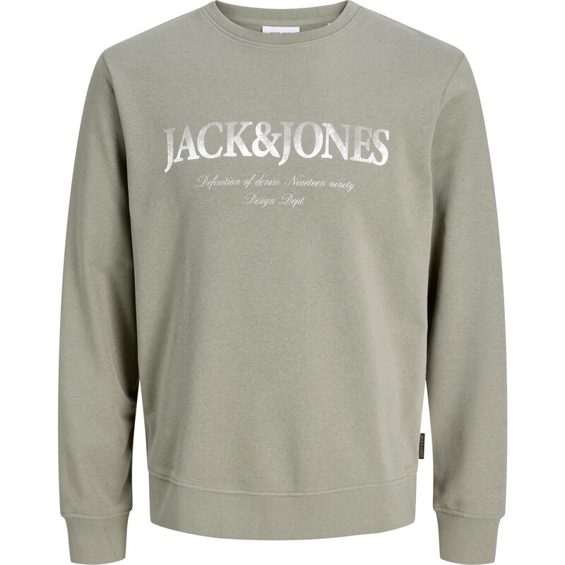 JACK & JONES Mikina JJDevin Daytona farby bahna / biela 67335341
