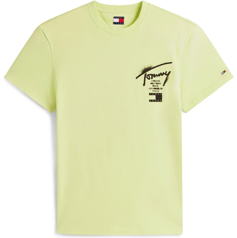 Tommy Jeans Tričko CITY svetlozelená / čierna 67335369