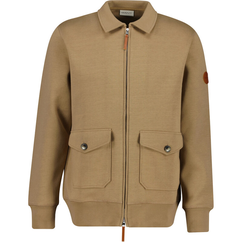 MIKINA GANT PONTE DI ROMA FZ WARM KHAKI 67332201