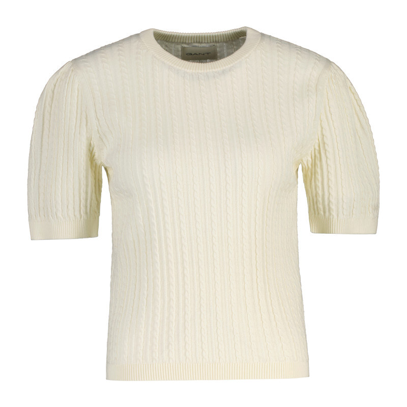 SVETER GANT COTTON CABLE C-NECK SS CREAM 67332221