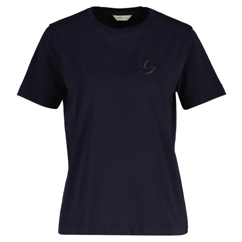 TRIČKO GANT REG SCRIPT SS T-SHIRT EVENING BLUE 67332214