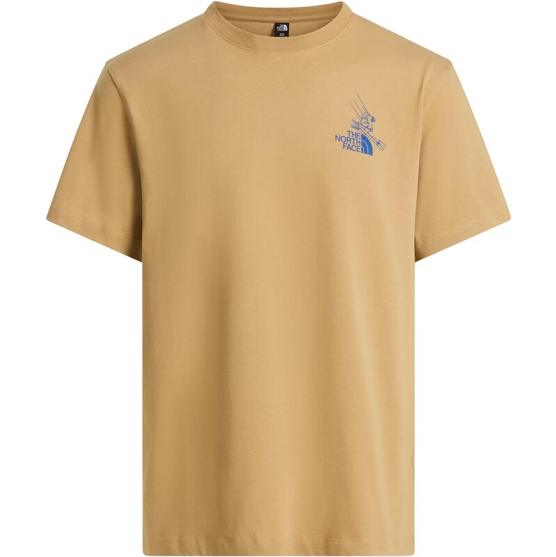 THE NORTH FACE Tričko Mountain Celebration modrá / kaki / svetlozelená 67335413