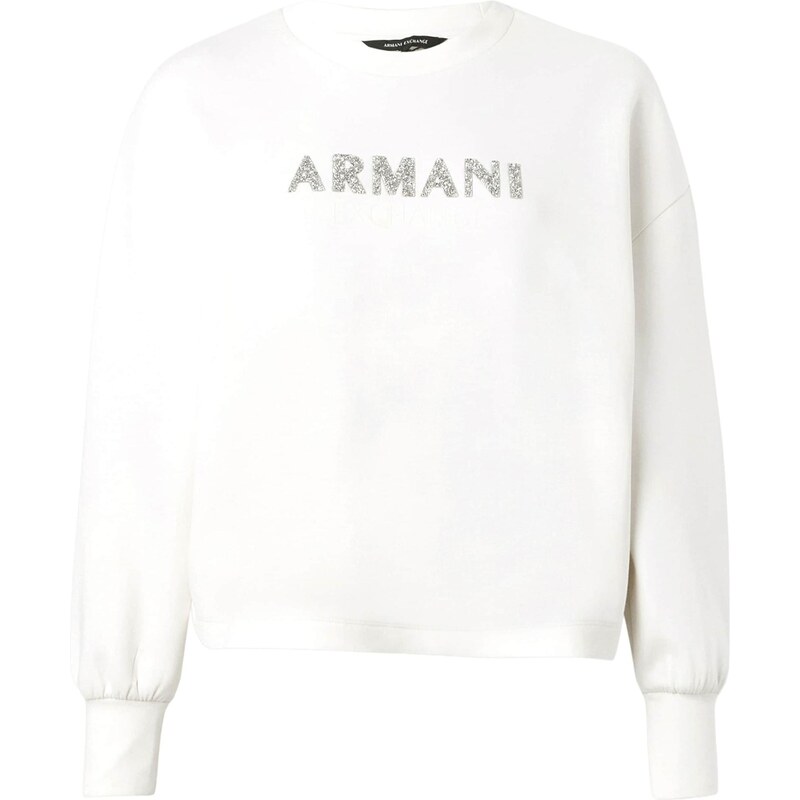 ARMANI EXCHANGE Mikina strieborná / šedobiela 67335478