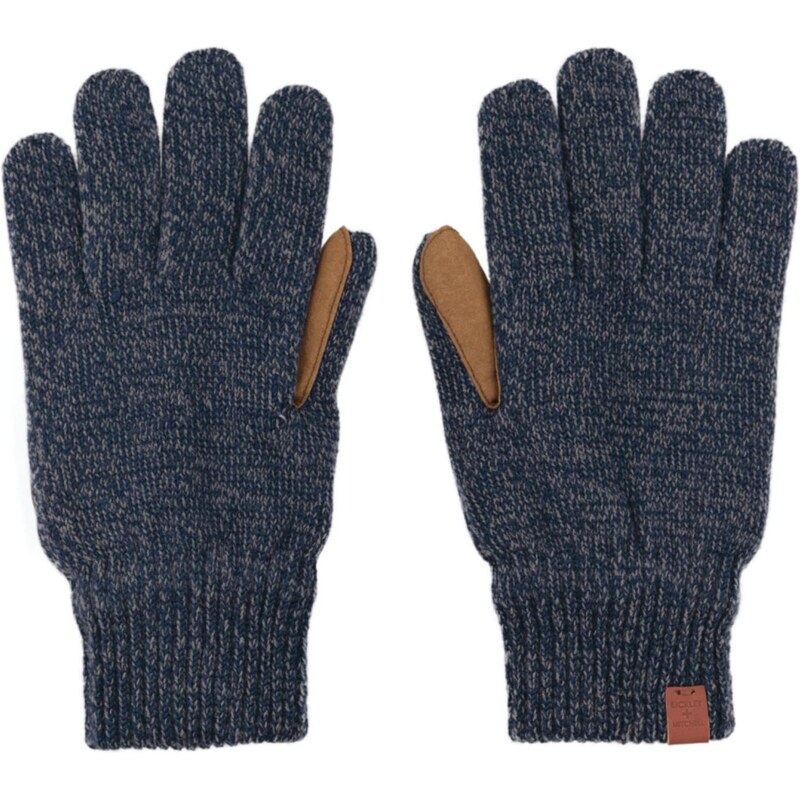 Bickley + Mitchell Amsterdam Prstové rukavice modrá melírovaná / hnedá 67335579