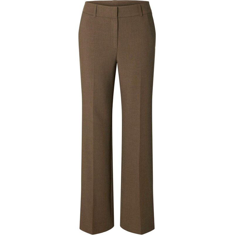 SELECTED Nohavice s pukmi SLFRita hnedá melírovaná 67362246