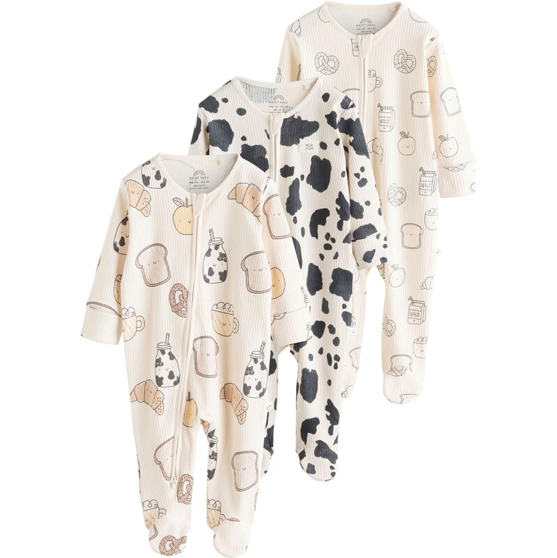 Next Pyžamo nebielená / svetlohnedá / svetložltá / čierna 67335756