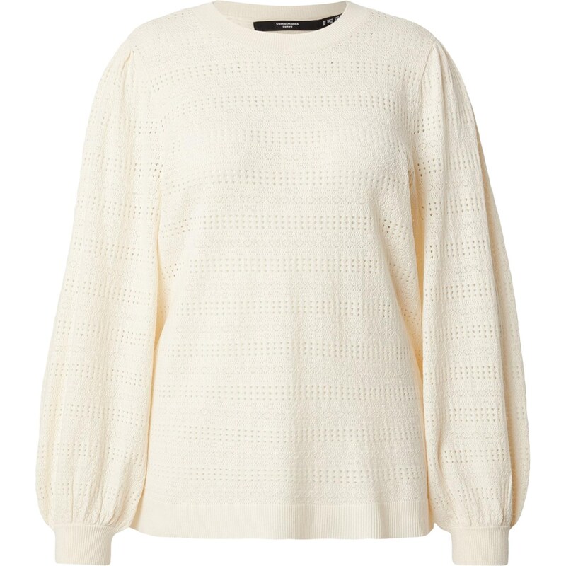 Vero Moda Curve Sveter VMCLimone biela ako vlna 67362309