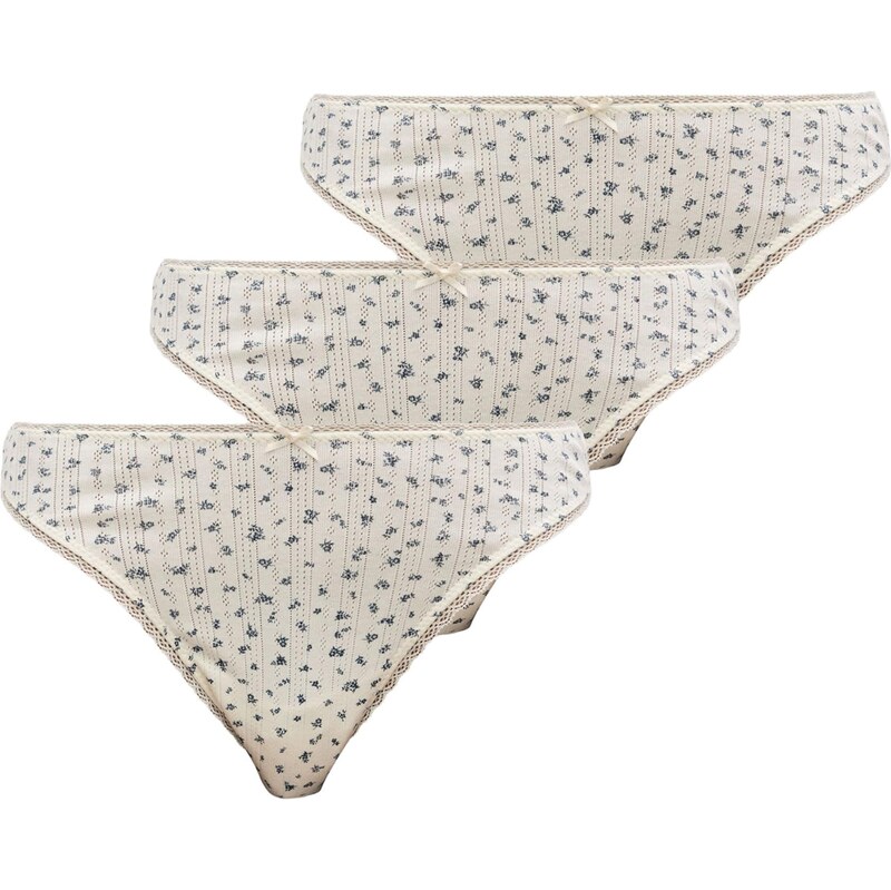 Lindex Tangá námornícka modrá / prírodná biela 67335767