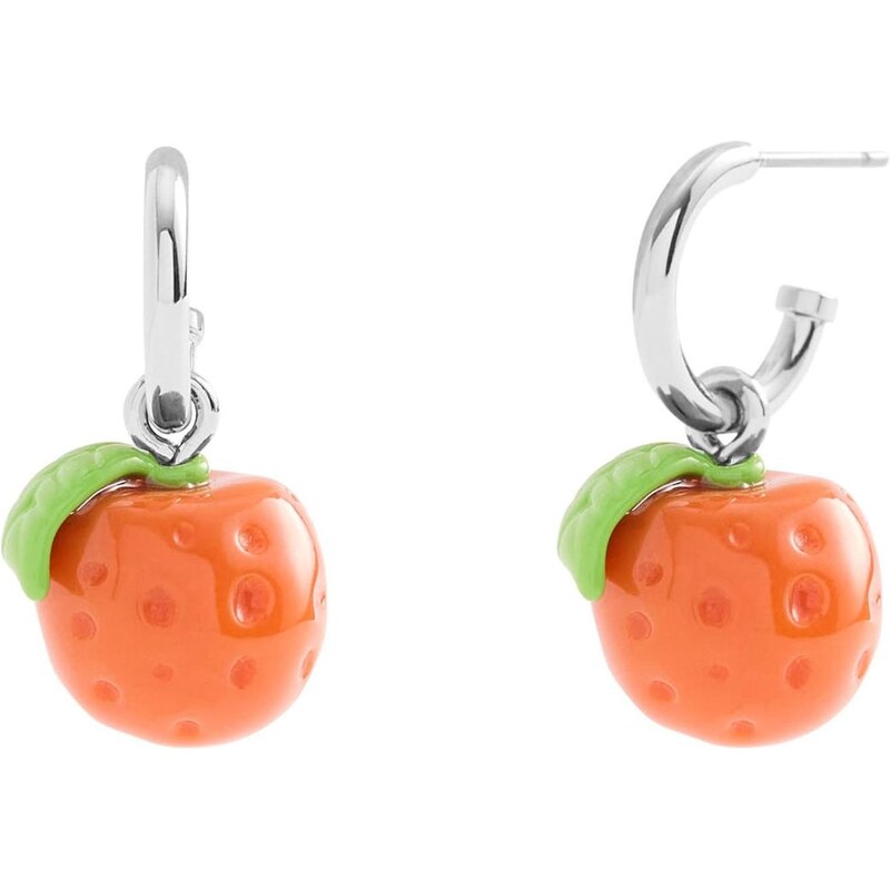 COACH Náušnice tmavooranžová / strieborná 67335856