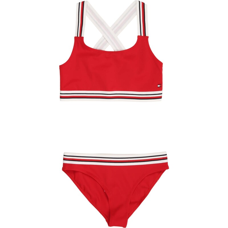Tommy Hilfiger Underwear Bikiny červená / čierna / biela 67335976