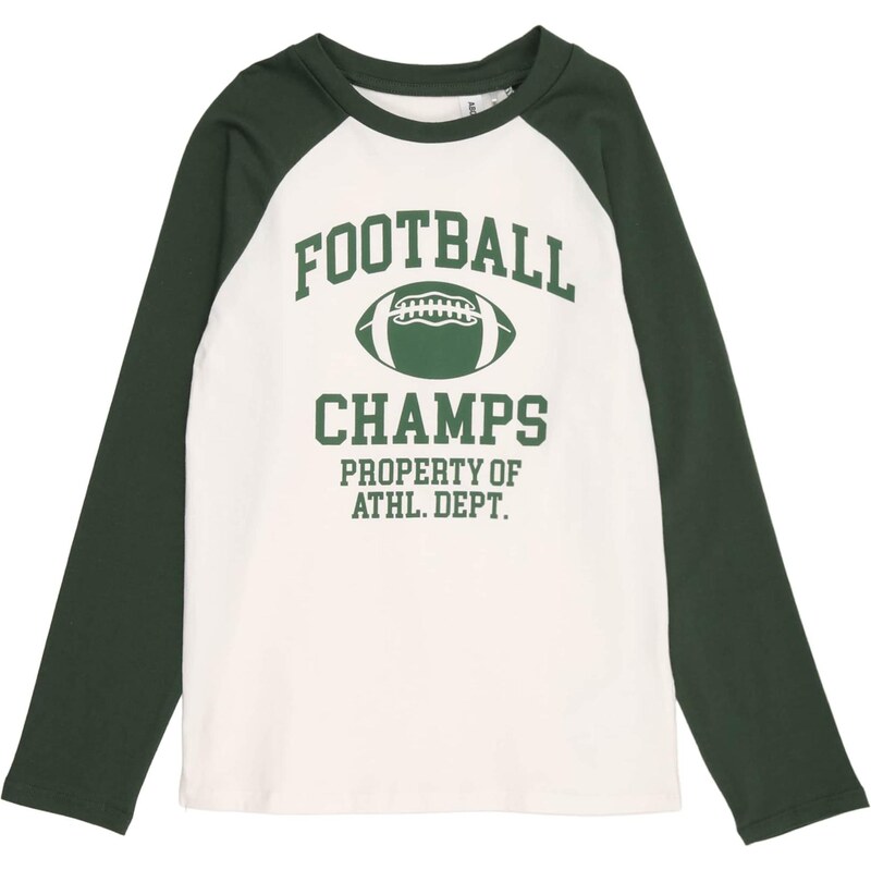 ABOUT YOU Tričko Parker tmavozelená / biela 67335993