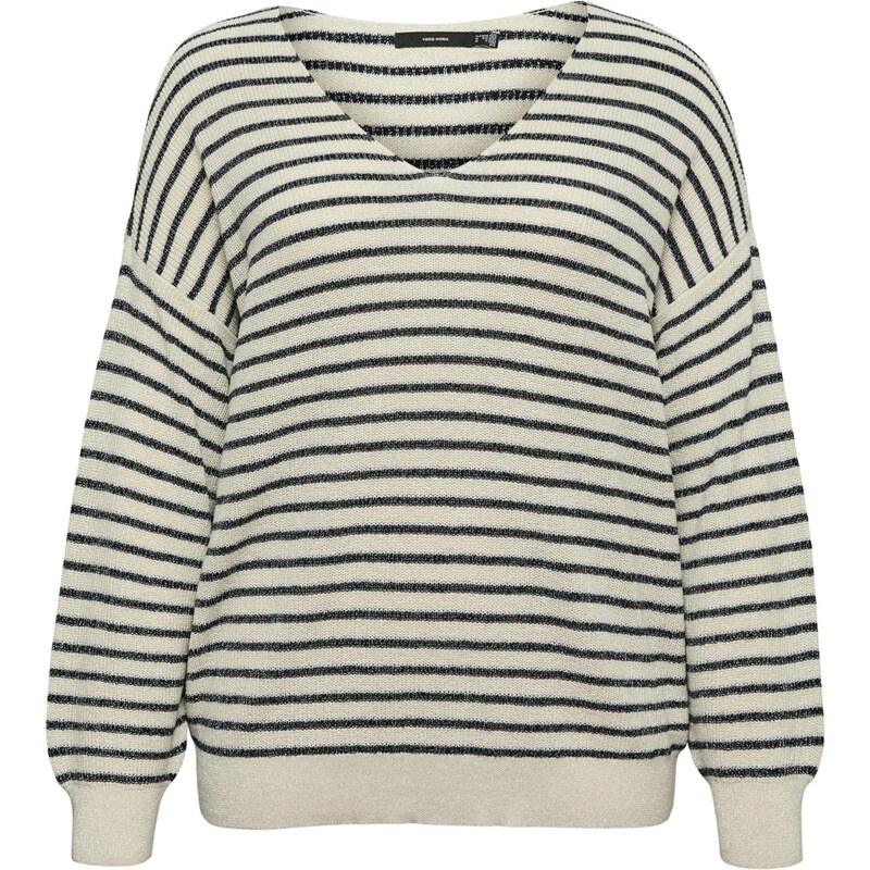 Vero Moda Curve Sveter VMCNew Lexsun nebielená / čierna 67362706