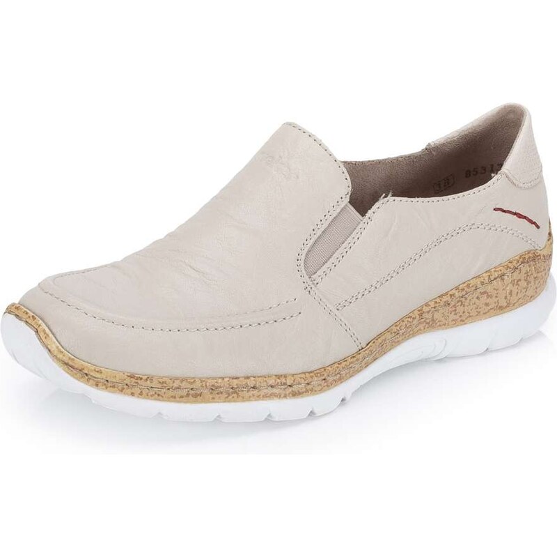 Dámske mokasíny RIEKER N4296-60 béžová S6 67336106