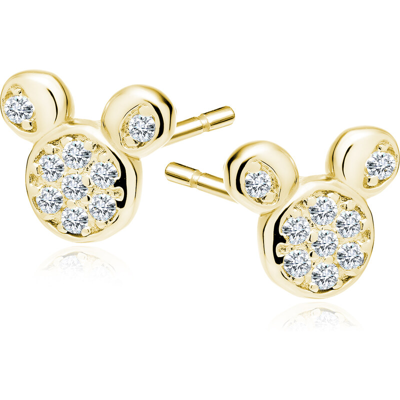 Olivie Strieborné náušnice GOLD MOUSE 4496 20539372