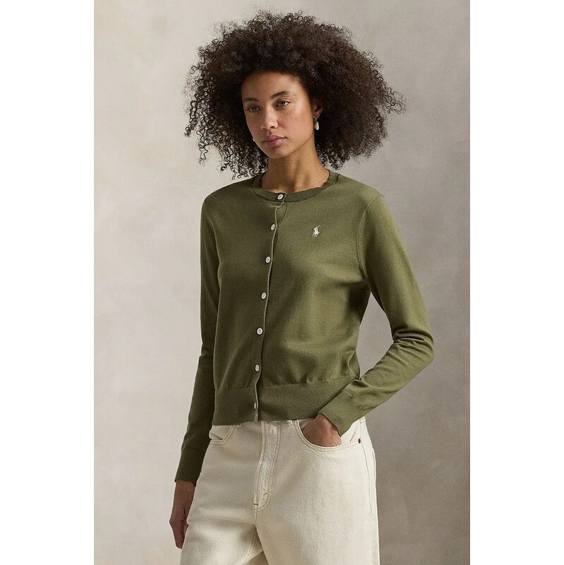 Polo Ralph Lauren kardigán dámsky s bavlnou 67340027