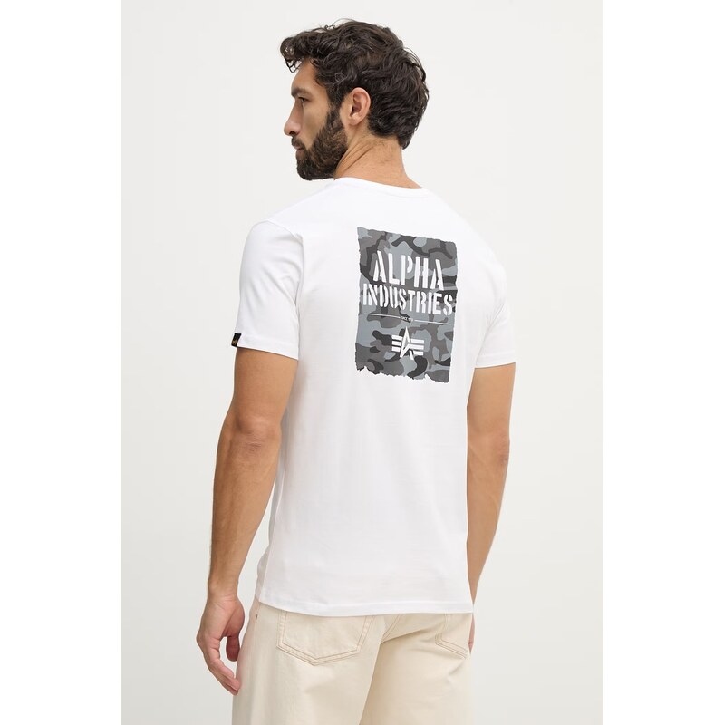 Bavlnené tričko Alpha Industries Camo Print 67340174