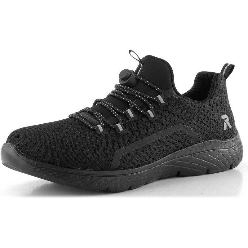E-shop Rieker Sport čierne nazúvacie tenisky M5070-00