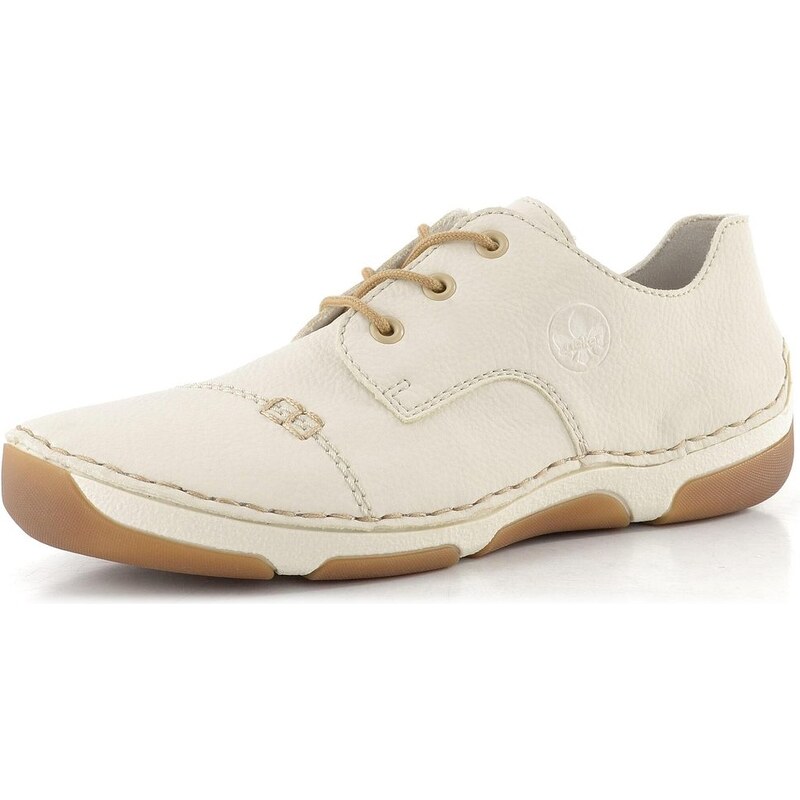 E-shop Rieker šnurovacie poltopánky offwhite 55920-80