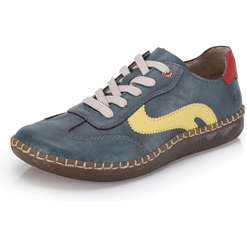 Dámske poltopánky RIEKER N2400-14 modrá S6 67352928