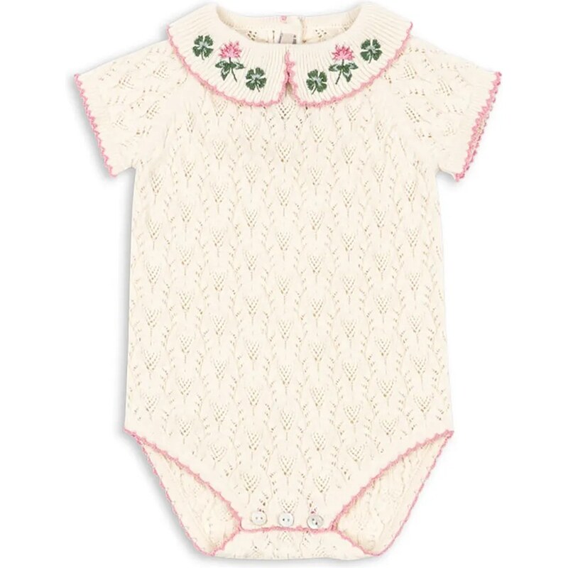 Detské body s prímesou vlny Konges Sløjd ROSIER ROMPER 67352936