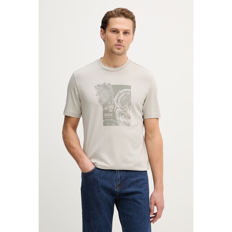 Bavlnené tričko BOSS Orange Te_Imprint 67354010