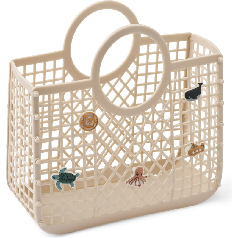 LIEWOOD Košík Samantha Recycled Sandy + prívesky 67354171