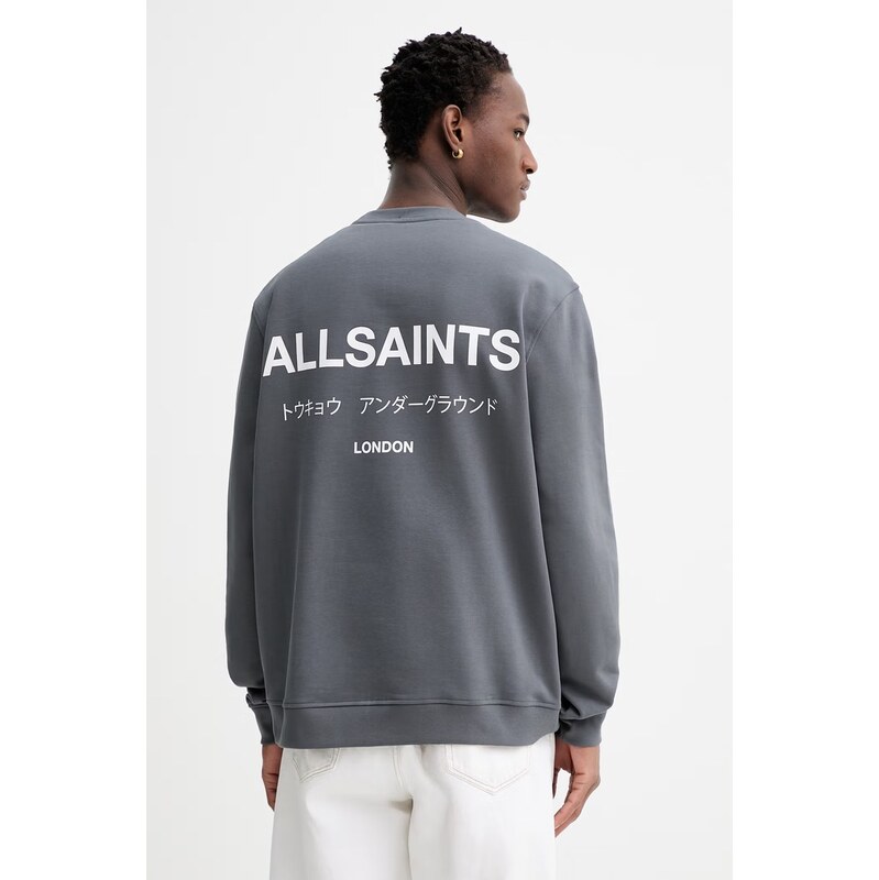 Bavlnená mikina AllSaints UNDERGROUND 67354227