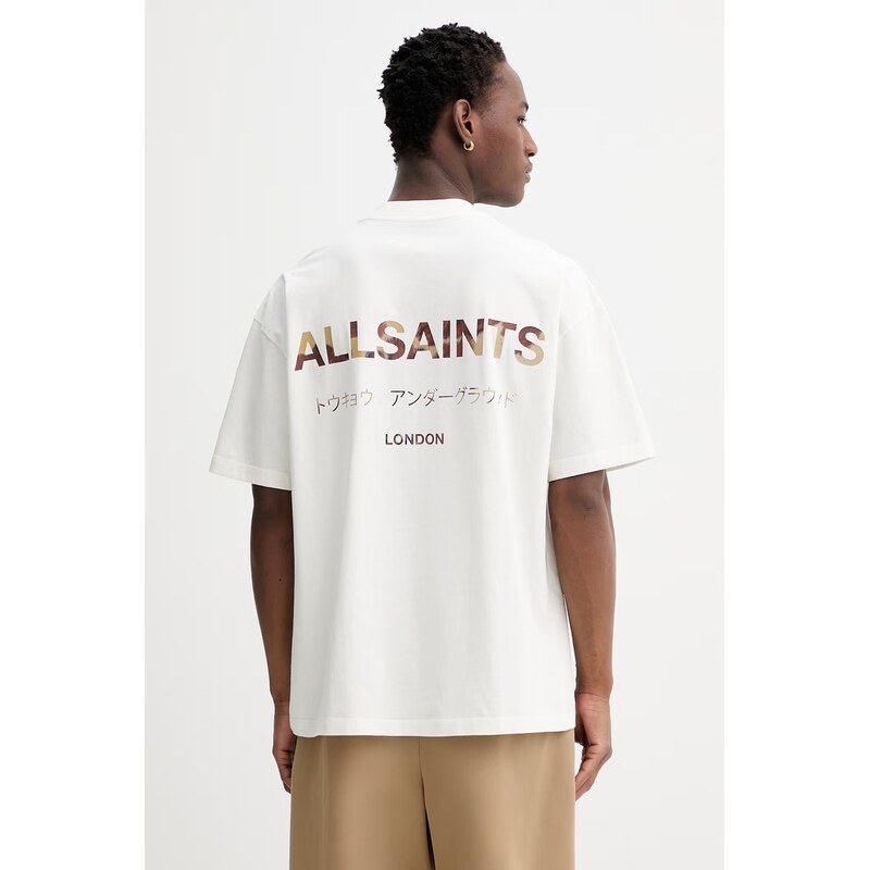 Bavlnené tričko AllSaints UNDERGROUND 67354226