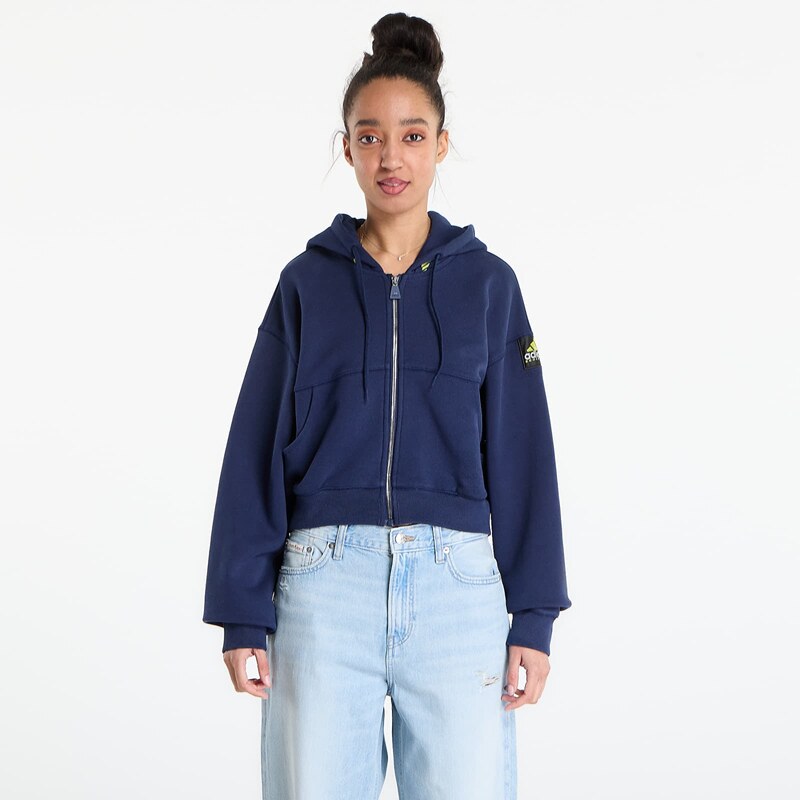 adidas Originals Mikina adidas Cropped Hoodie Night Indigo XS 67355246