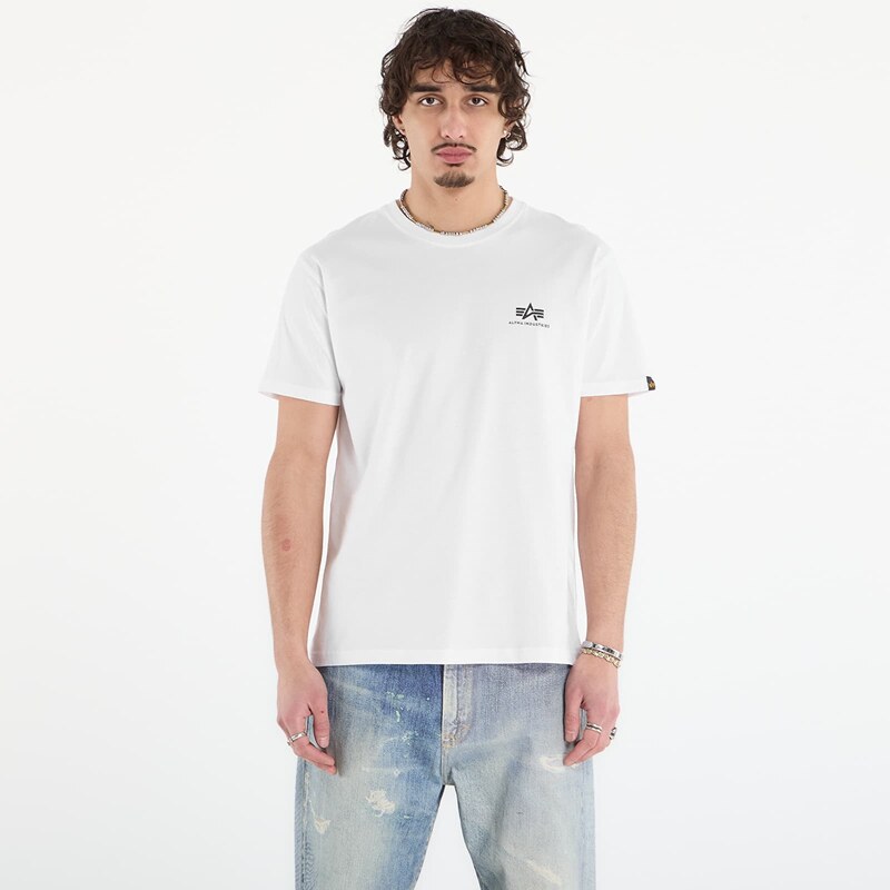 Tričko Alpha Industries Heritage Backprint T-Shirt White/ Sage XXL 67355352