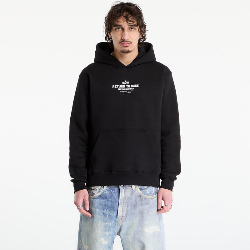 Mikina Alpha Industries Return To Base Hoodie Black M 67355264