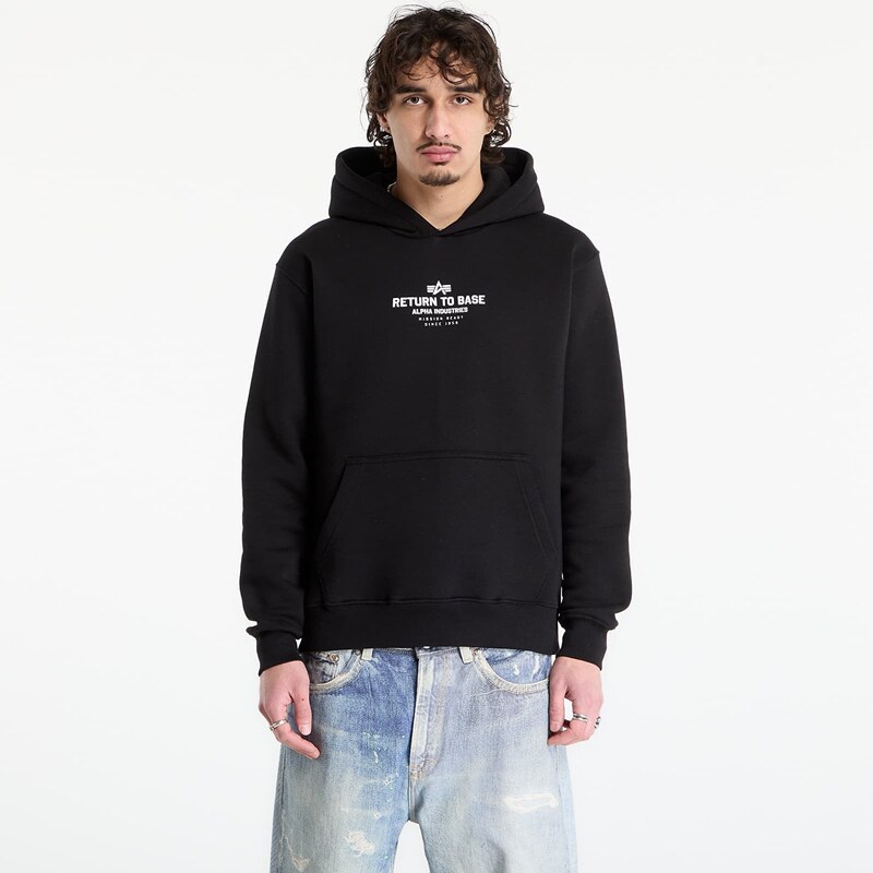 Mikina Alpha Industries Return To Base Hoodie Black L 67355270