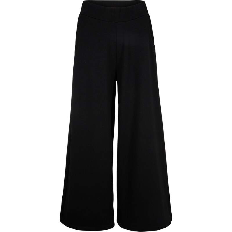 bonprix Nohavice Culotte z viskózového mixu, farba čierna 44897060