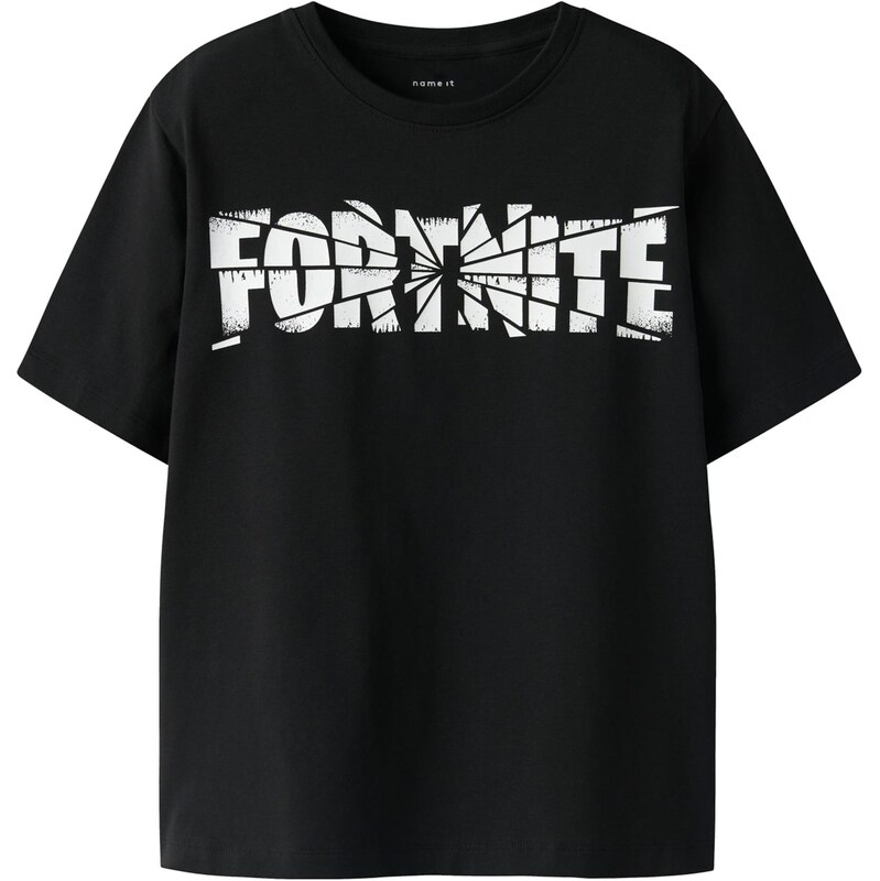 NAME IT Tričko NKMJAMBA FORTNITE čierna / biela 67368825