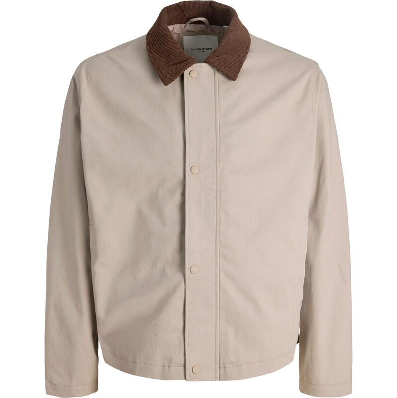 JACK & JONES Prechodná bunda JJEGRAHAM hnedá / tmavošedá 67359691
