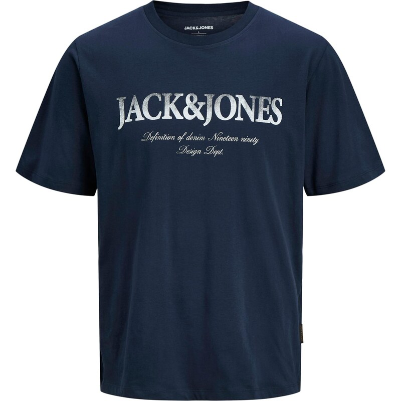 JACK & JONES Tričko JJDEVIN DAYTONA námornícka modrá / biela 67359895