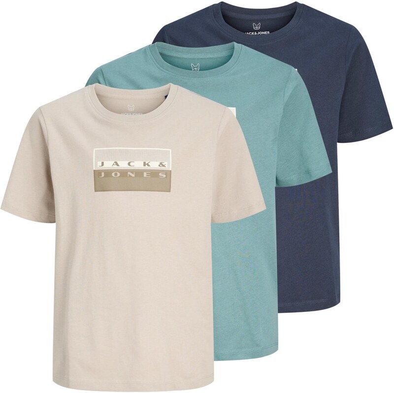 Jack & Jones Junior Tričko JCOFusion Dots béžová / tmavomodrá / 67360825