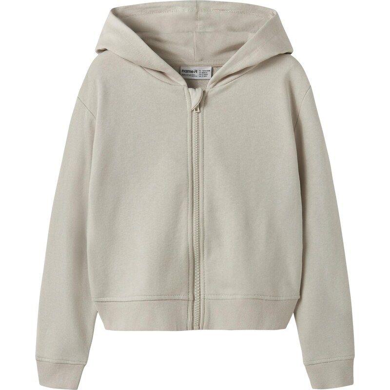 NAME IT Tepláková bunda NKFMILLE kamenná 67369058