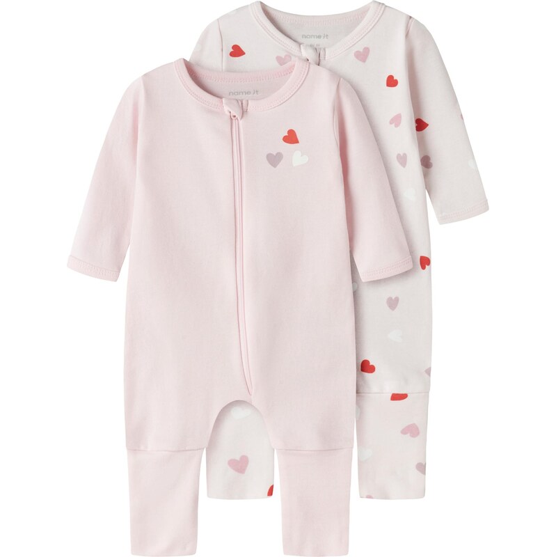 NAME IT Pyžamo ružová / pastelovo ružová / červená / biela 67369063