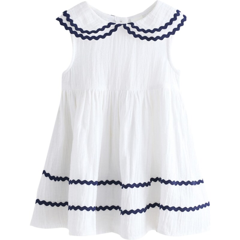 Next Šaty Ric Rac námornícka modrá / biela 67361655