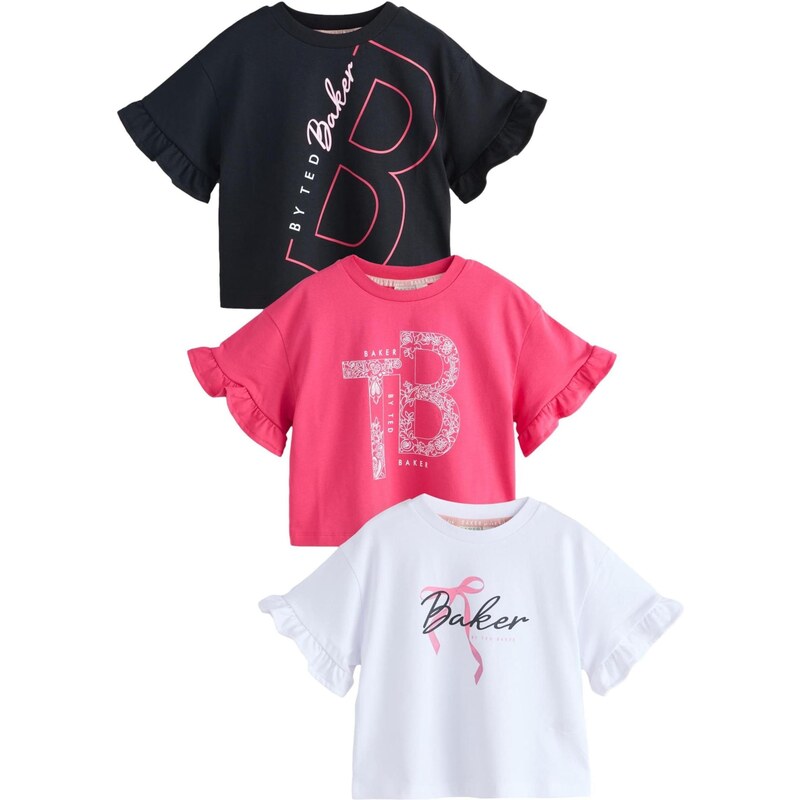 Baker by Ted Baker Tričko ružová / čierna / biela 67361878