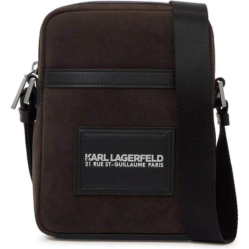 Karl Lagerfeld Taška cez rameno tmavohnedá / čierna 67361905