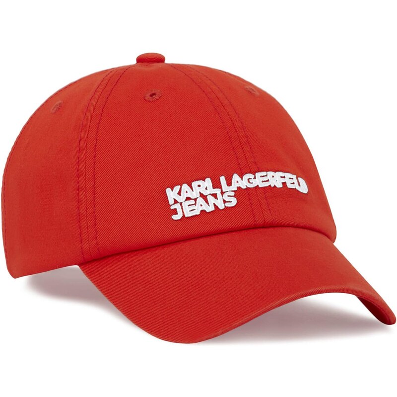 KARL LAGERFELD JEANS Čiapka červená / biela 67361971
