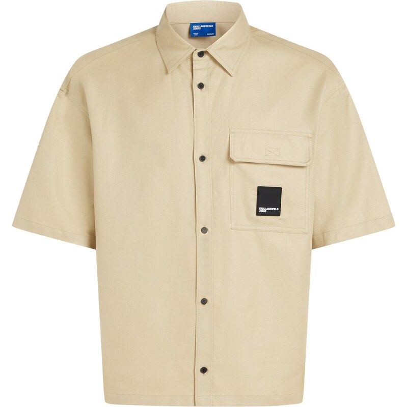 KARL LAGERFELD JEANS Košeľa kaki / čierna 67361985