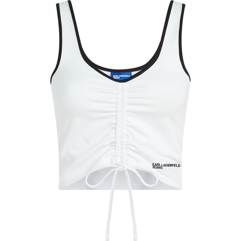 KARL LAGERFELD JEANS Top čierna / biela 67362006
