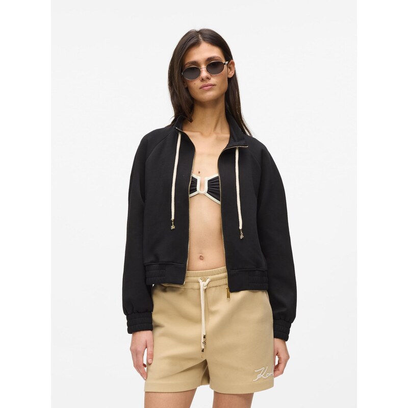 Karl Lagerfeld Tepláková bunda čierna 67362023