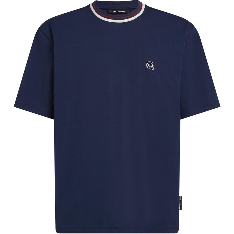 Karl Lagerfeld Tričko tmavomodrá / červená / biela 67362004