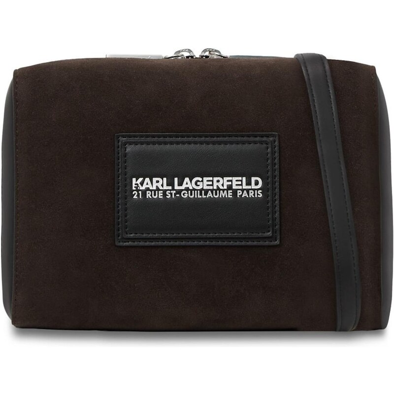 Karl Lagerfeld Taška cez rameno Traveller tmavohnedá 67362038