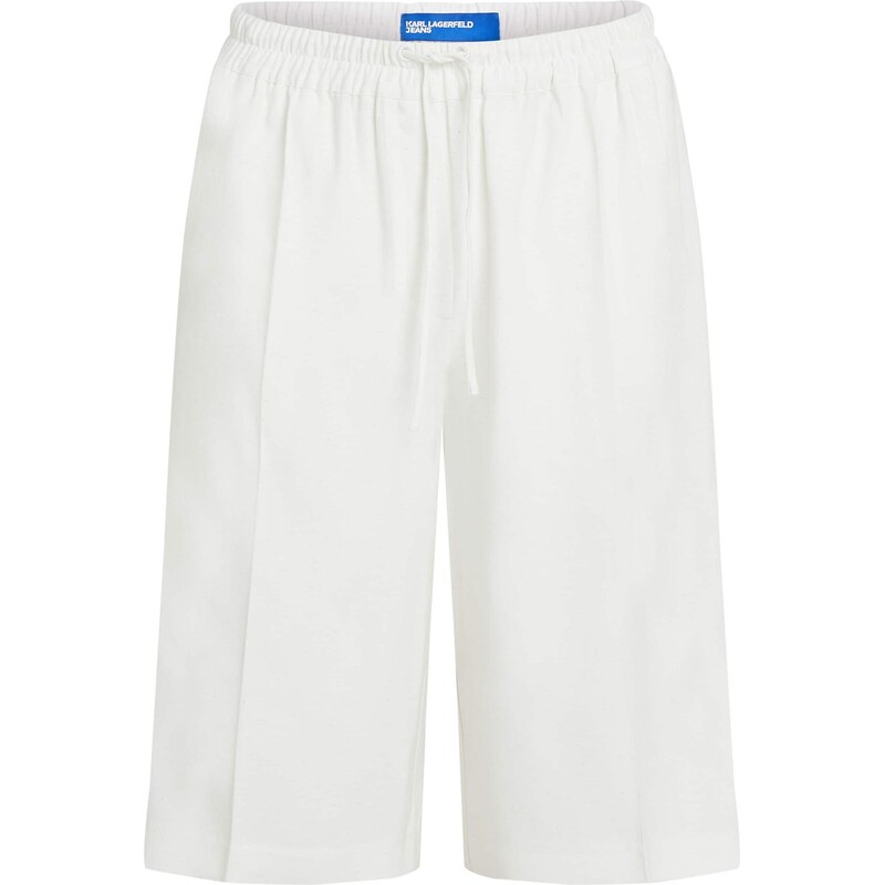 KARL LAGERFELD JEANS Nohavice s pukmi biela 67362015